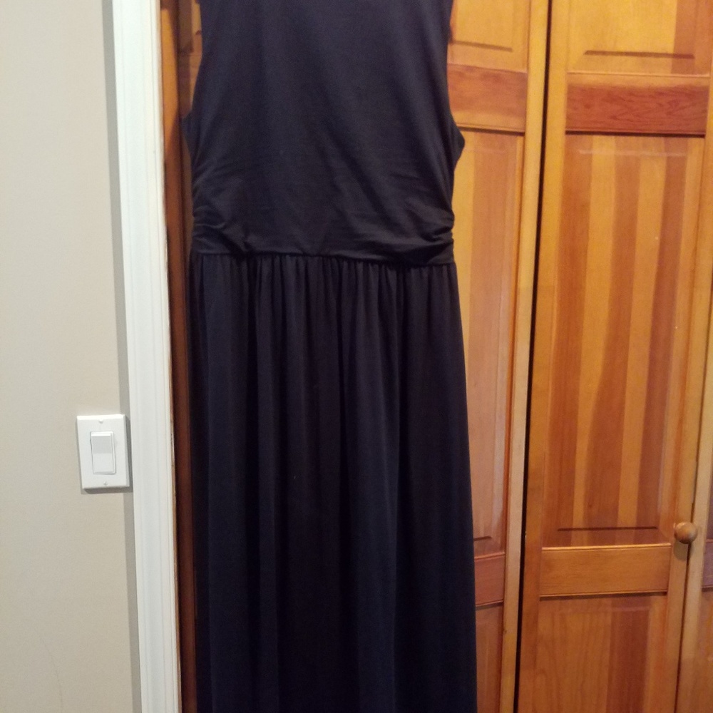 Lands end maxi petite large black